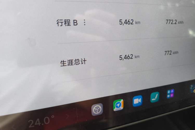 Used Xiaomi Auto SU7 2024 Rear-Drive Ultra-Long Range Advanced Pro-Level Intelligent Driving Version Odometer Close Up