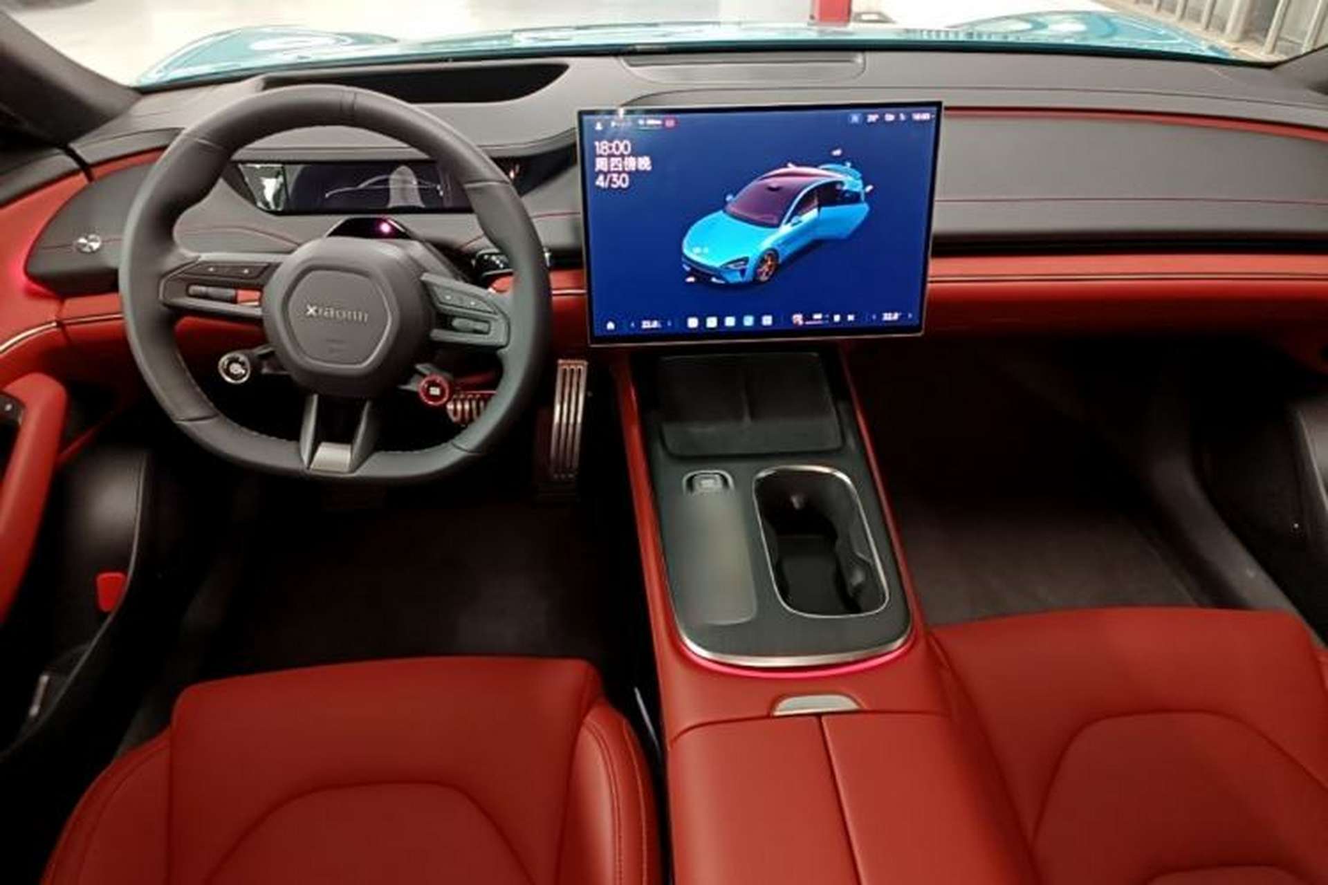 Used Xiaomi Auto SU7 2024 Four-Wheel Drive Ultra-Long Range Advanced Intelligent Driving Max Edition Center Console