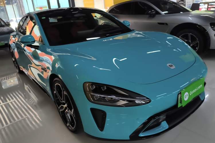 Used Xiaomi Auto SU7 2024 Four-Wheel Drive Ultra-Long Range Advanced Intelligent Driving Max Edition Front Right 45 Deg