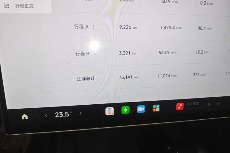 Used Xiaomi Auto SU7 2024 Rear-Drive Standard Founder Edition Odometer Close Up