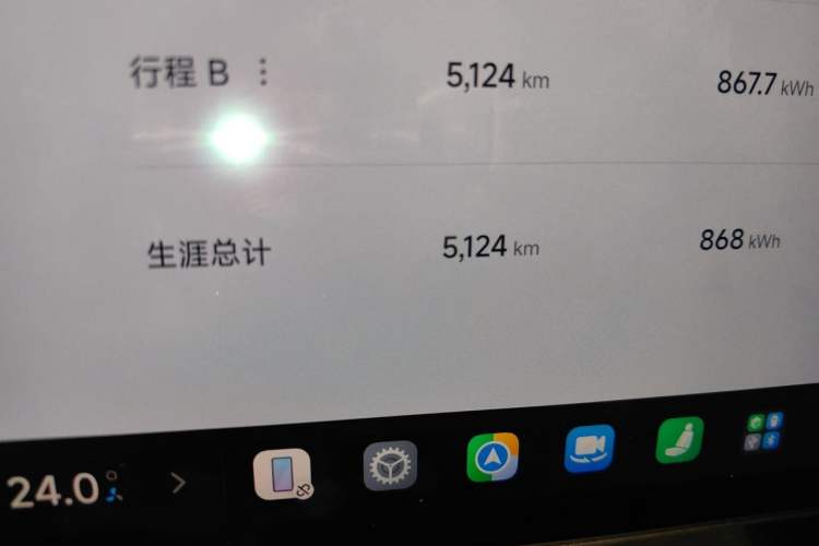 Used Xiaomi Auto SU7 2024 Four-Wheel Drive Ultra-Long Range Advanced Intelligent Driving Max Edition Odometer Close Up
