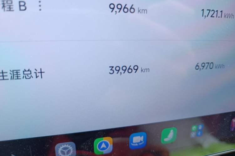 Used Xiaomi Auto SU7 2024 Rear-Drive Long-Range Intelligent Driving Version Odometer Close Up