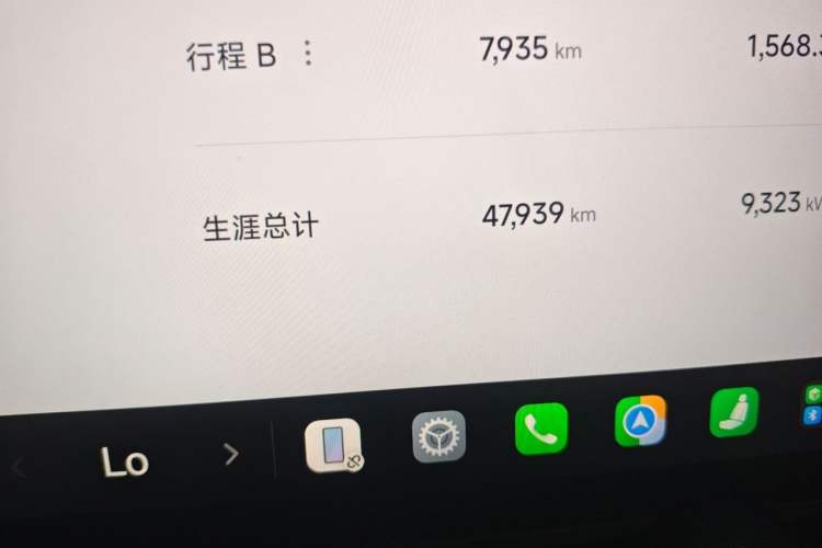 Used Xiaomi Auto SU7 2024 Four-Wheel-Drive Max Founder's Edition Odometer Close Up