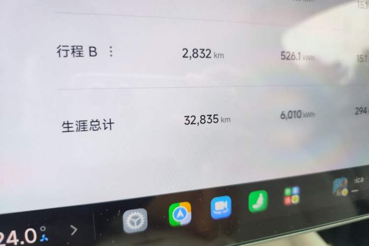 Used Xiaomi Auto SU7 2024 Four-Wheel-Drive Max Founder's Edition Odometer Close Up