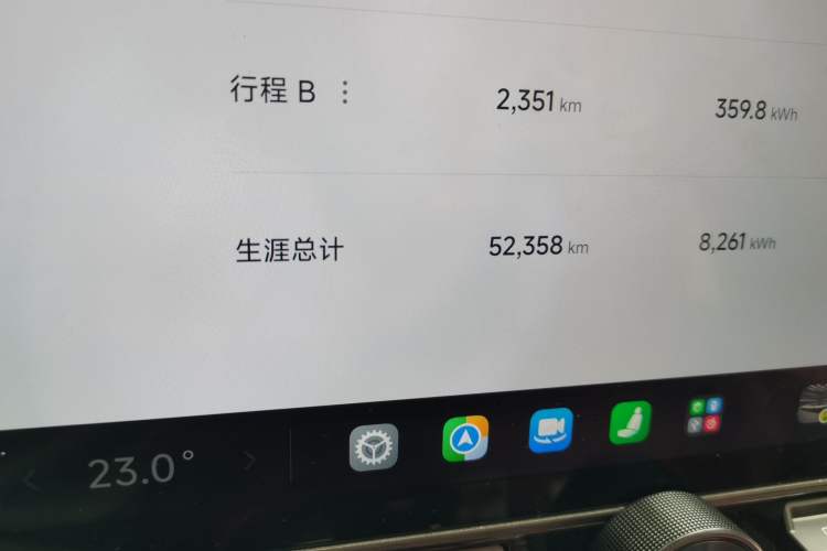Used Xiaomi Auto SU7 2024 Rear-Drive Long-Range Intelligent Driving Version Odometer Close Up