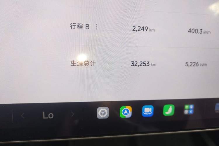 Used Xiaomi Auto SU7 2024 Rear-Drive Long-Range Intelligent Driving Version Odometer Close Up