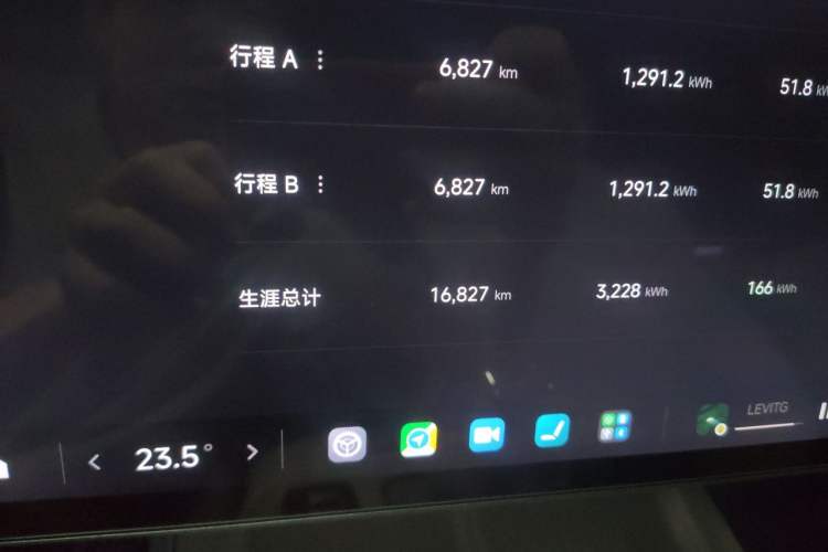 Used Xiaomi Auto SU7 2024 Four-Wheel-Drive Max Founder's Edition Odometer Close Up