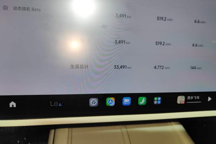 Used Xiaomi Auto SU7 2024 Rear-Drive Long-Range Intelligent Driving Version Odometer Close Up