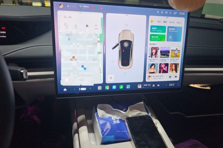 Used Xiaomi Auto SU7 2024 Rear-Drive Ultra-Long Range Advanced Pro-Level Intelligent Driving Version Audio And AC Panel