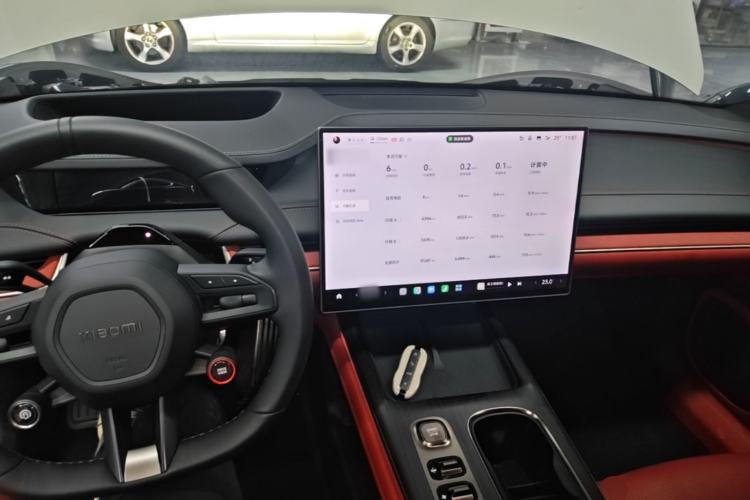 Used Xiaomi Auto SU7 2024 Four-Wheel Drive Ultra-Long Range Advanced Intelligent Driving Max Edition Center Console