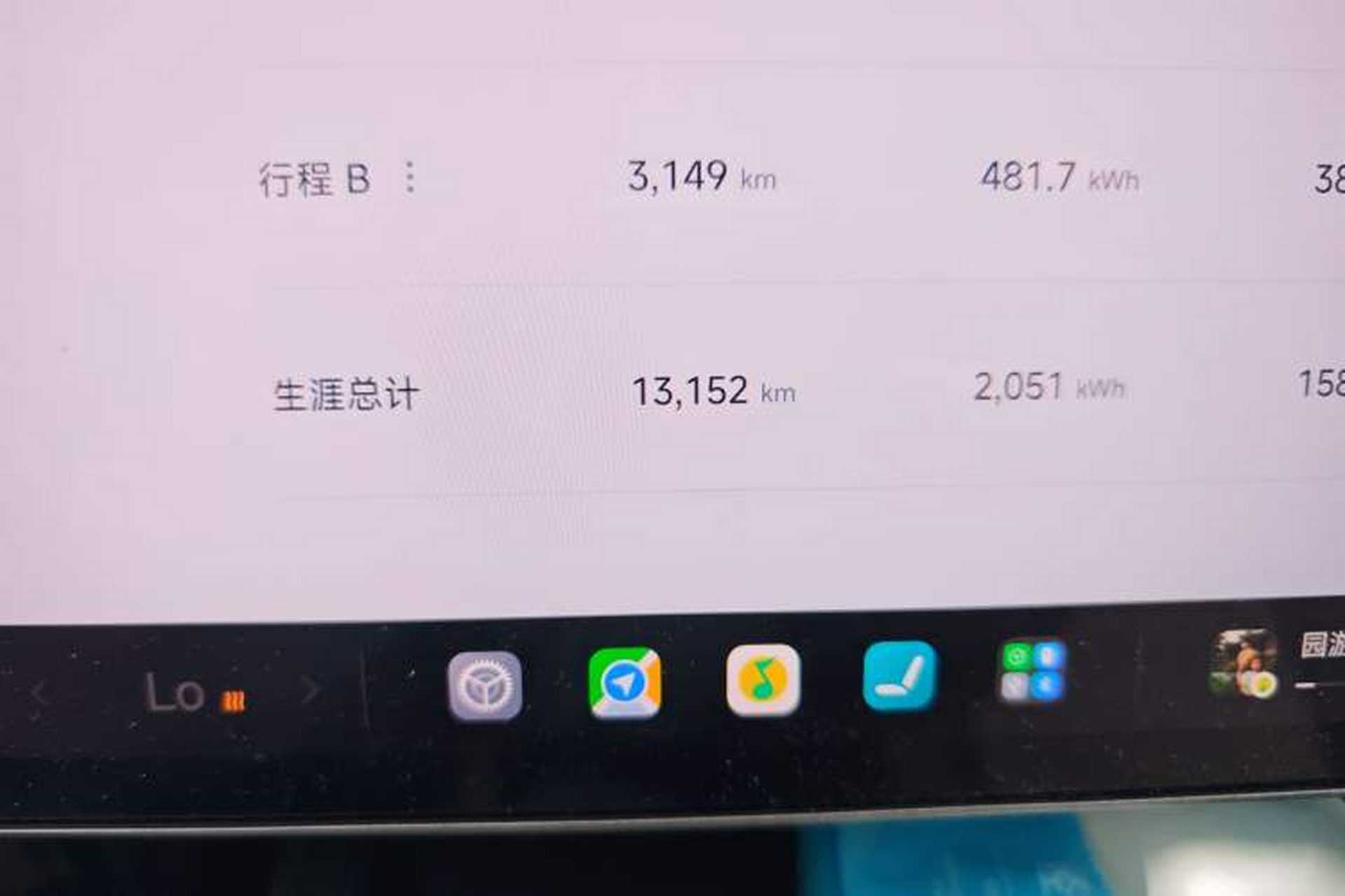 Used Xiaomi Auto SU7 2024 Rear-Drive Long-Range Intelligent Driving Version Odometer Close Up
