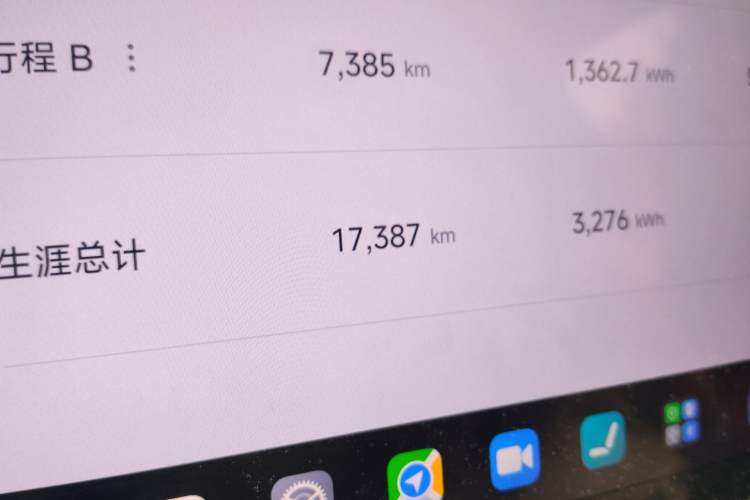 Used Xiaomi Auto SU7 2024 Four-Wheel Drive Ultra-Long Range Advanced Intelligent Driving Max Edition Odometer Close Up