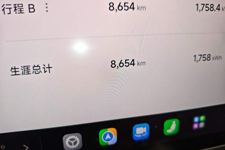 Used Xiaomi Auto SU7 2024 Four-Wheel Drive Ultra-Long Range Advanced Intelligent Driving Max Edition Odometer Close Up