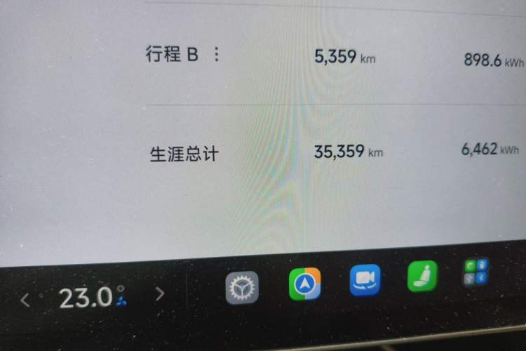 Used Xiaomi Auto SU7 2024 Four-Wheel Drive Ultra-Long Range Advanced Intelligent Driving Max Edition Odometer Close Up