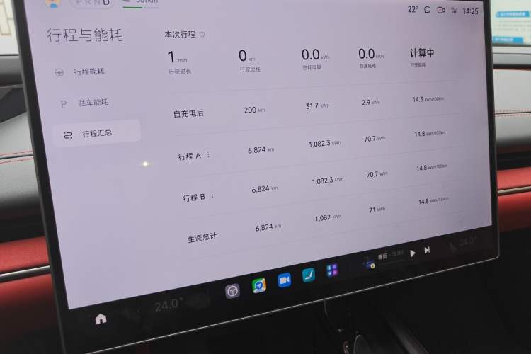 Used Xiaomi Auto SU7 2024 Rear-Drive Ultra-Long Range Advanced Pro-Level Intelligent Driving Version Odometer Close Up