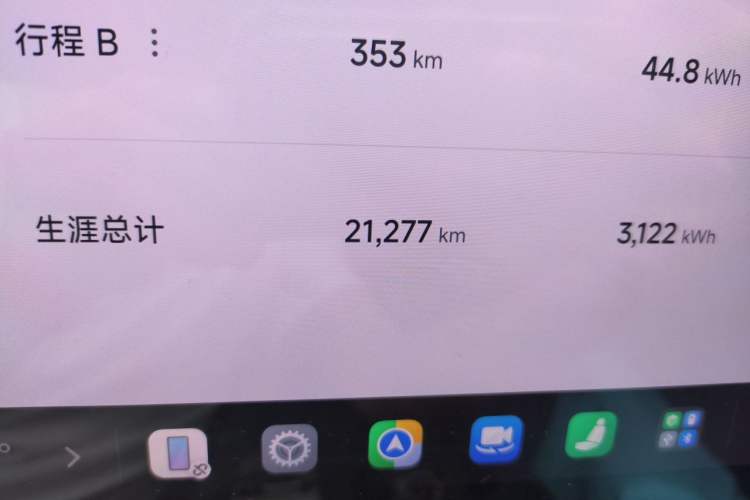Used Xiaomi Auto SU7 2024 Rear-Drive Long-Range Intelligent Driving Version Odometer Close Up