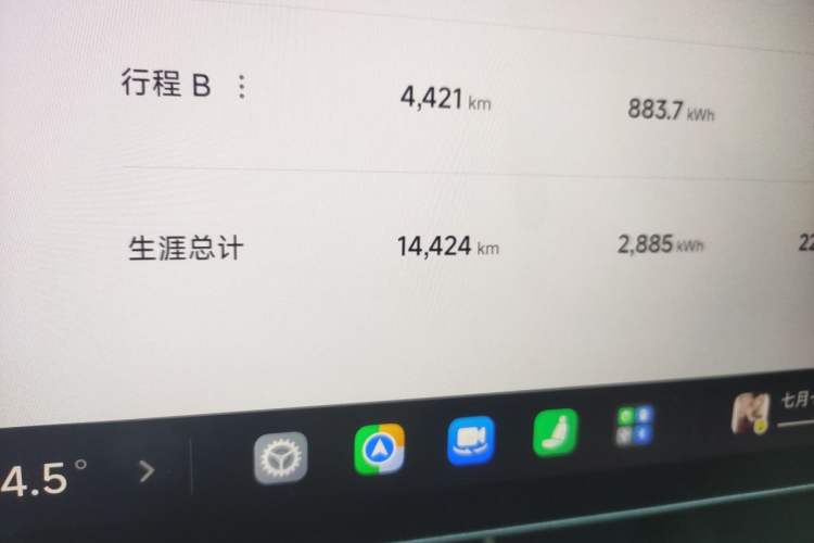 Used Xiaomi Auto SU7 2024 Four-Wheel Drive Ultra-Long Range Advanced Intelligent Driving Max Edition Odometer Close Up
