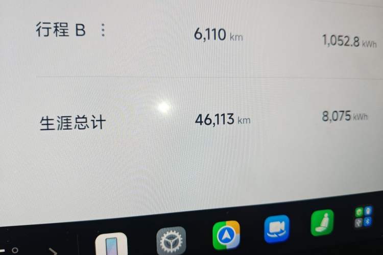 Used Xiaomi Auto SU7 2024 Four-Wheel Drive Ultra-Long Range Advanced Intelligent Driving Max Edition Odometer Close Up