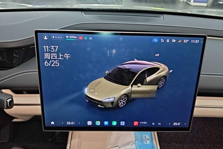 Used Xiaomi Auto SU7 2024 Rear-Drive Ultra-Long Range Advanced Pro-Level Intelligent Driving Version Audio And AC Panel
