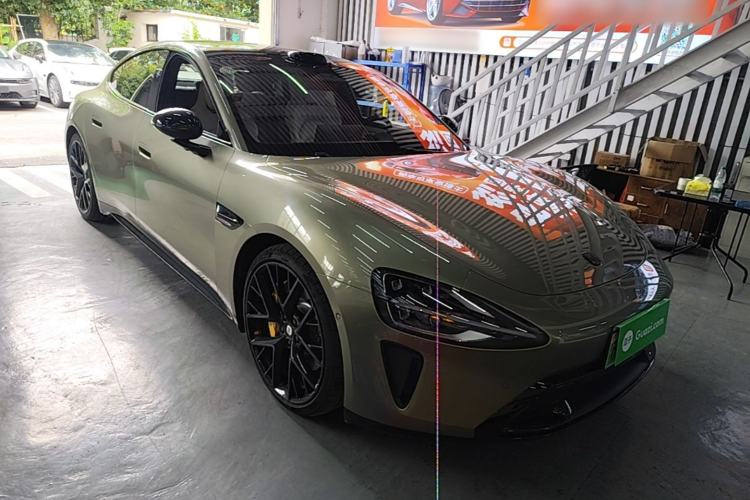 Used Xiaomi Auto SU7 2024 Four-Wheel Drive Ultra-Long Range Advanced Intelligent Driving Max Edition Front Right 45 Deg