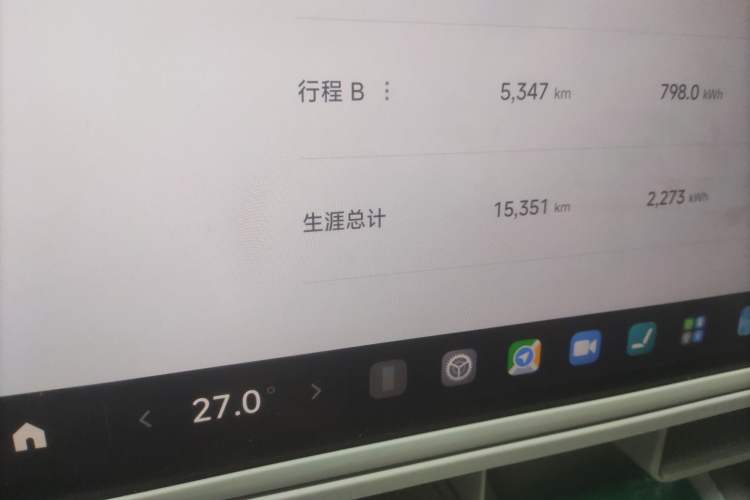 Used Xiaomi Auto SU7 2024 Rear-Drive Long-Range Intelligent Driving Version Odometer Close Up
