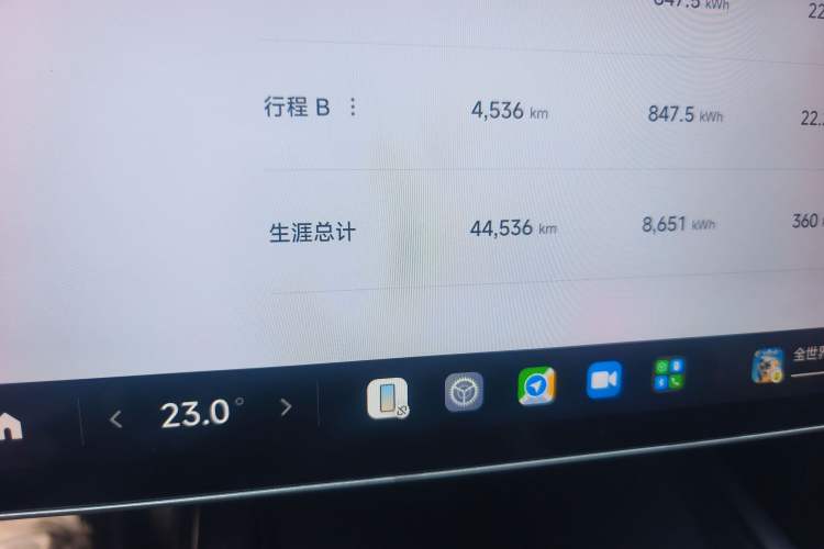 Used Xiaomi Auto SU7 2024 Four-Wheel Drive Ultra-Long Range Advanced Intelligent Driving Max Edition Odometer Close Up