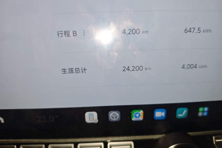 Used Xiaomi Auto SU7 2024 Rear-Drive Ultra-Long Range Advanced Pro-Level Intelligent Driving Version Odometer Close Up