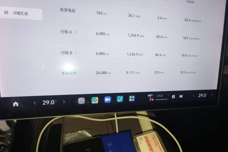 Used Xiaomi Auto SU7 2024 Four-Wheel Drive Ultra-Long Range Advanced Intelligent Driving Max Edition Odometer Close Up