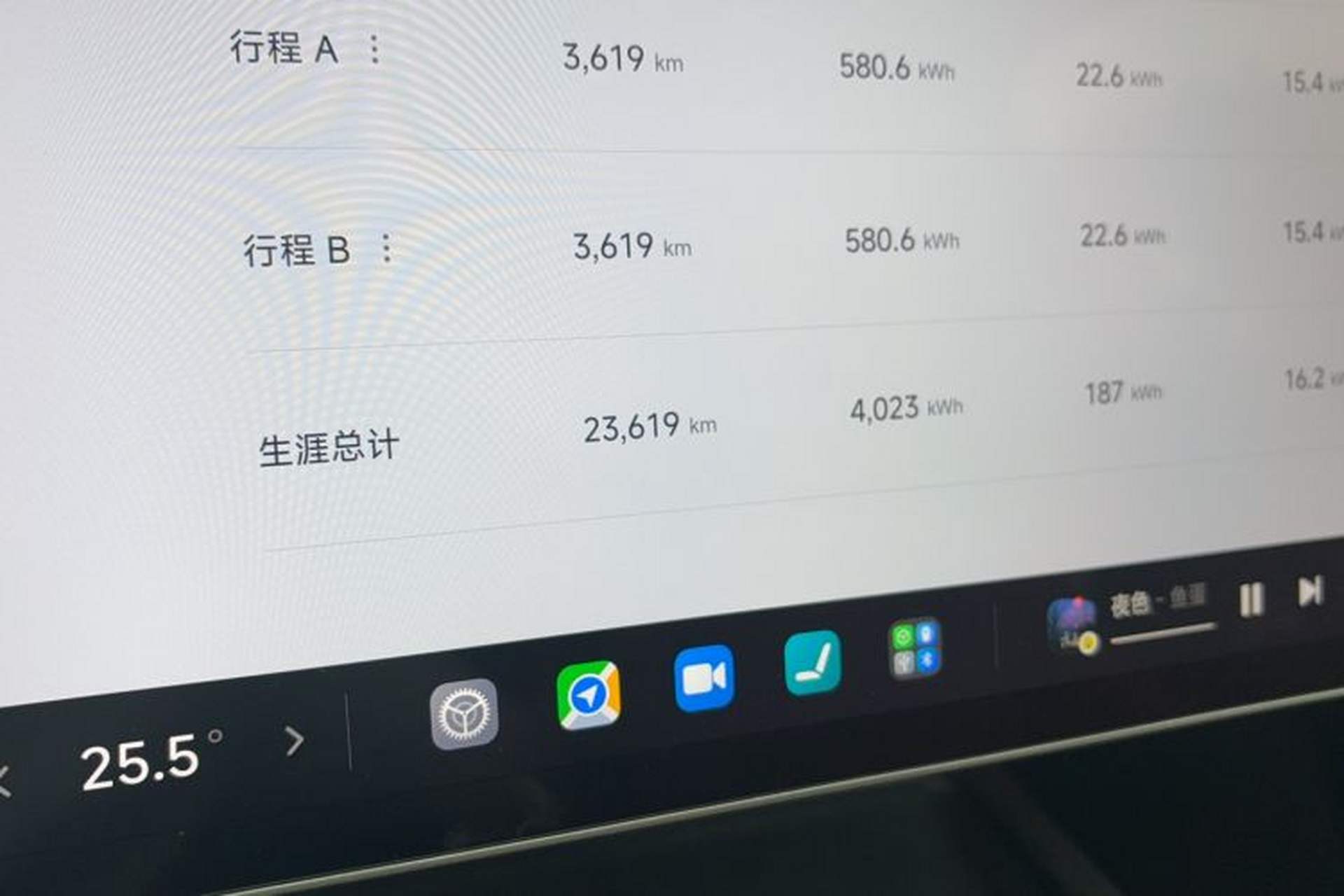 Used Xiaomi Auto SU7 2024 Rear-Drive Ultra-Long Range Advanced Pro-Level Intelligent Driving Version Odometer Close Up