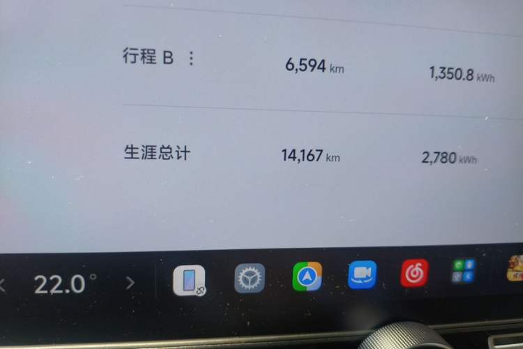 Used Xiaomi Auto SU7 2024 Four-Wheel Drive Ultra-Long Range Advanced Intelligent Driving Max Edition Odometer Close Up