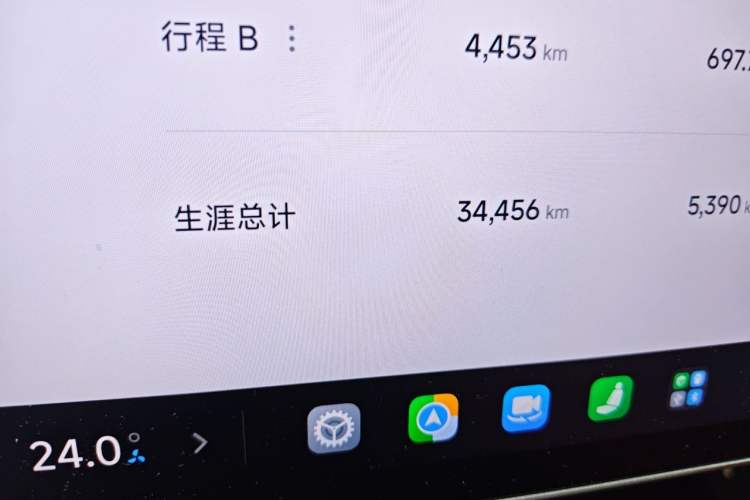 Used Xiaomi Auto SU7 2024 Rear-Drive Ultra-Long Range Advanced Pro-Level Intelligent Driving Version Odometer Close Up