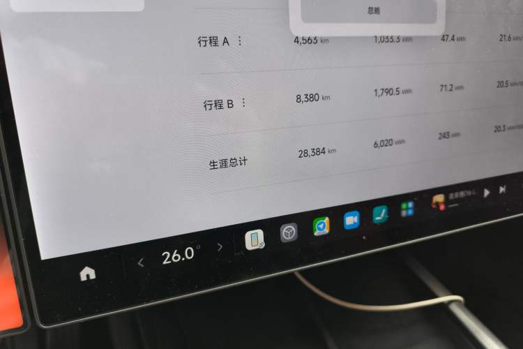 Used Xiaomi Auto SU7 2024 Four-Wheel Drive Ultra-Long Range Advanced Intelligent Driving Max Edition Odometer Close Up