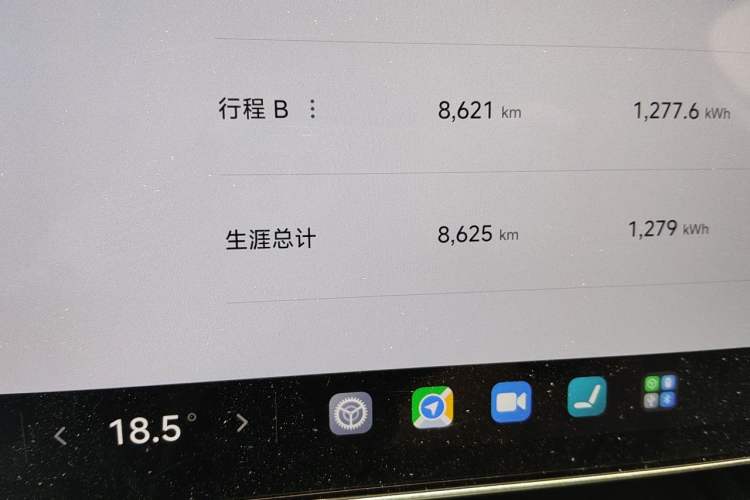 Used Xiaomi Auto SU7 2024 Rear-Drive Long-Range Intelligent Driving Version Odometer Close Up