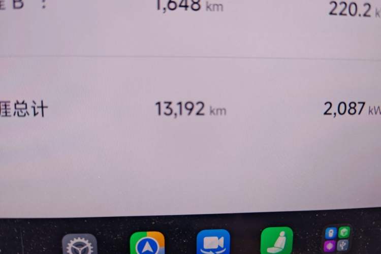 Used Xiaomi Auto SU7 2024 Rear-Drive Ultra-Long Range Advanced Pro-Level Intelligent Driving Version Odometer Close Up