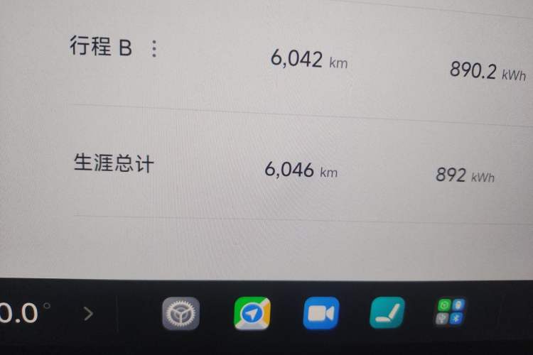 Used Xiaomi Auto SU7 2024 Rear-Drive Standard Founder Edition Odometer Close Up