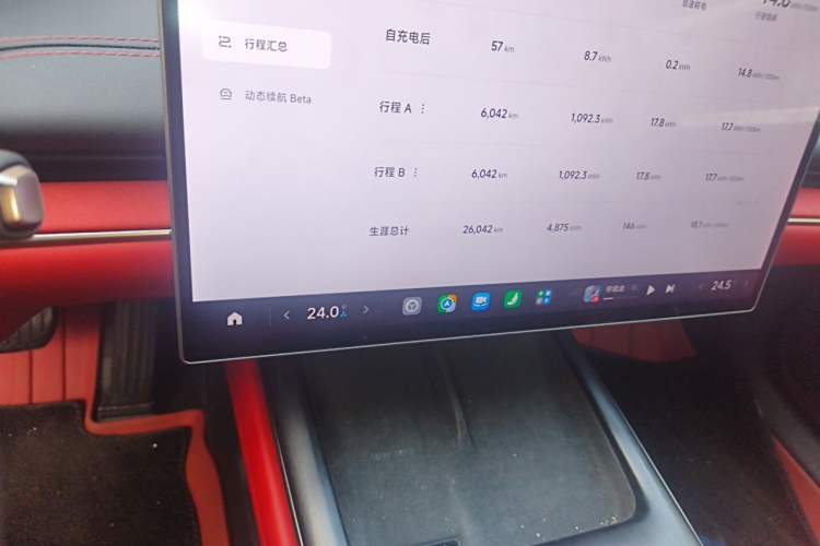 Used Xiaomi Auto SU7 2024 Rear-Drive Ultra-Long Range Advanced Pro-Level Intelligent Driving Version Odometer Close Up