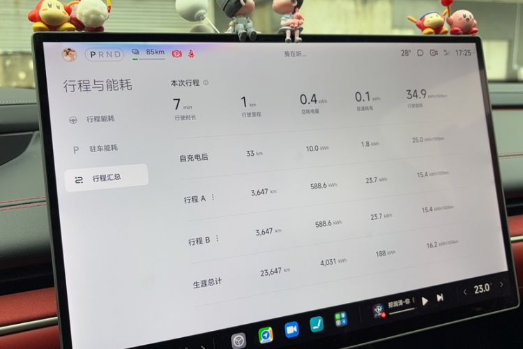Used Xiaomi Auto SU7 2024 Rear-Drive Ultra-Long Range Advanced Pro-Level Intelligent Driving Version Odometer Close Up