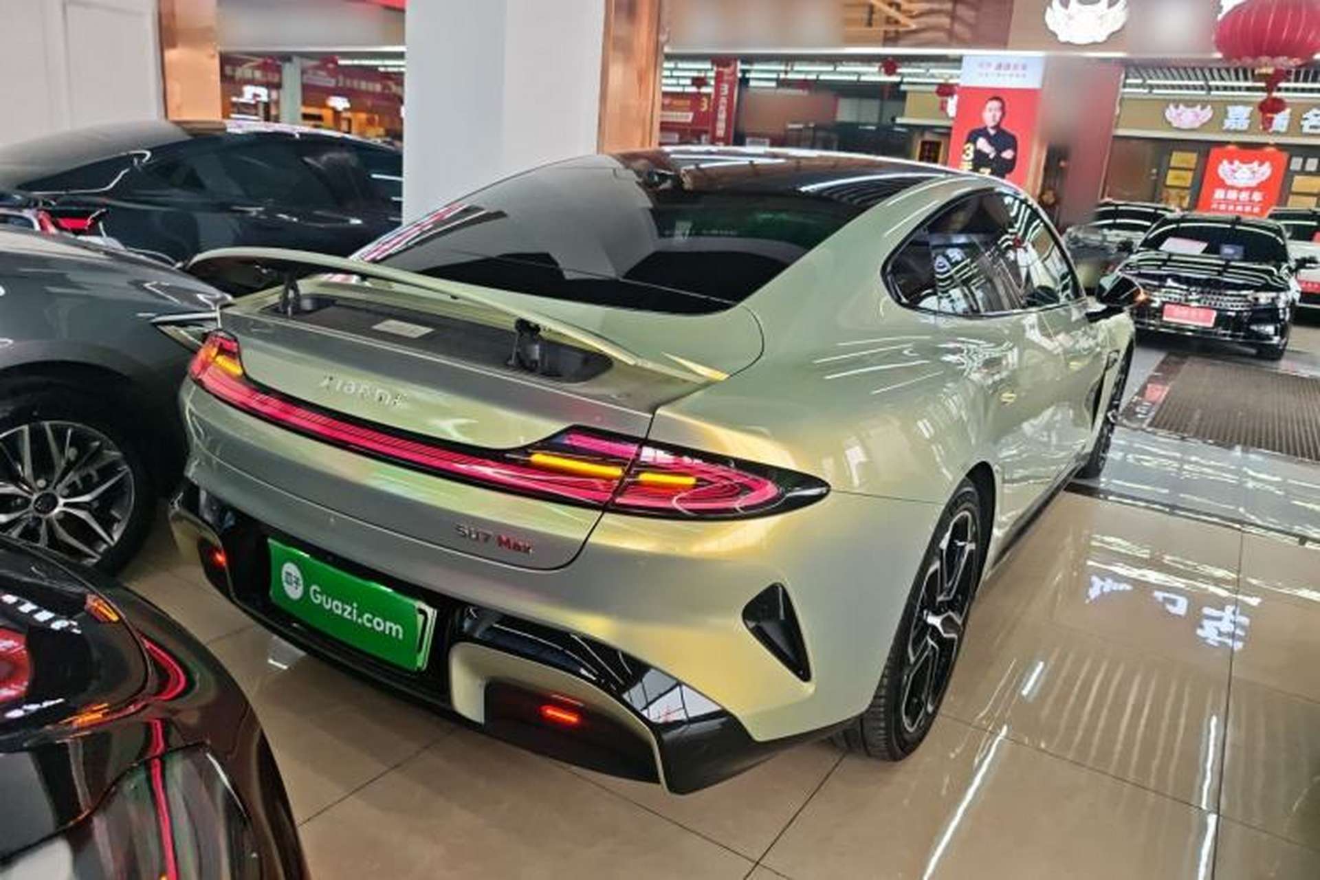 Used Xiaomi Auto SU7 2024 Four-Wheel Drive Ultra-Long Range Advanced Intelligent Driving Max Edition Rear Right 45 Deg