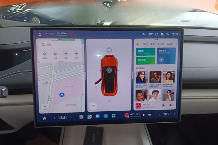 Used Xiaomi Auto SU7 2024 Rear-Drive Long-Range Intelligent Driving Version Audio And AC Panel