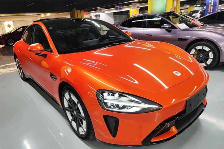 Used Xiaomi Auto SU7 2024 Four-Wheel Drive Ultra-Long Range Advanced Intelligent Driving Max Edition Front Right 45 Deg