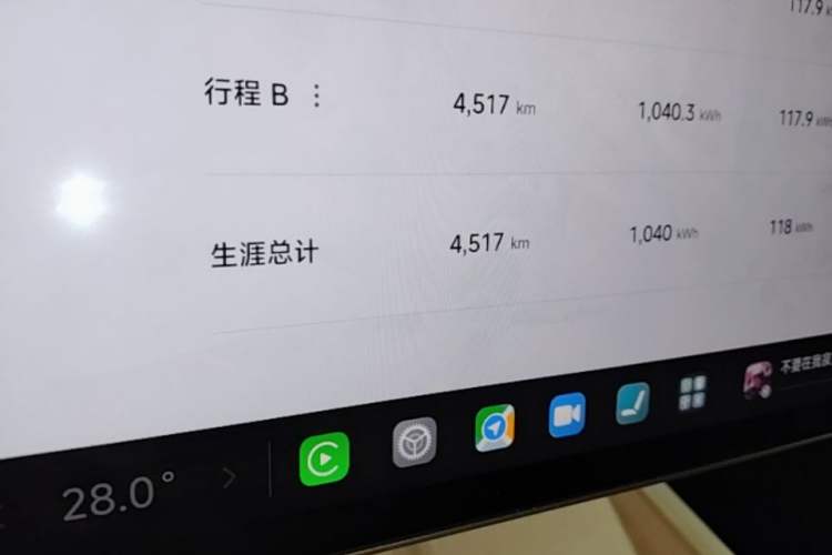 Used Xiaomi Auto SU7 2024 Four-Wheel-Drive Max Founder's Edition Odometer Close Up