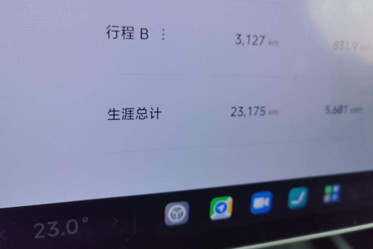 Used Xiaomi Auto SU7 2024 Four-Wheel-Drive Max Founder's Edition Odometer Close Up