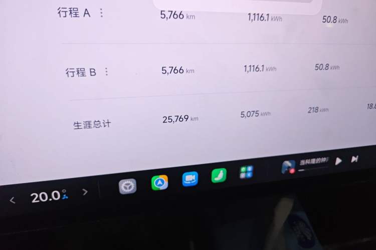 Used Xiaomi Auto SU7 2024 Four-Wheel Drive Ultra-Long Range Advanced Intelligent Driving Max Edition Odometer Close Up