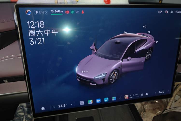 Used Xiaomi Auto SU7 2024 Rear-Drive Ultra-Long Range Advanced Pro-Level Intelligent Driving Version Audio And AC Panel