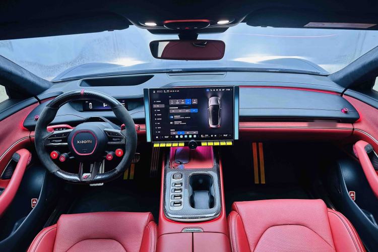 Used Xiaomi Auto SU7 2024 Four-Wheel Drive Ultra-Long Range Advanced Intelligent Driving Max Edition Center Console