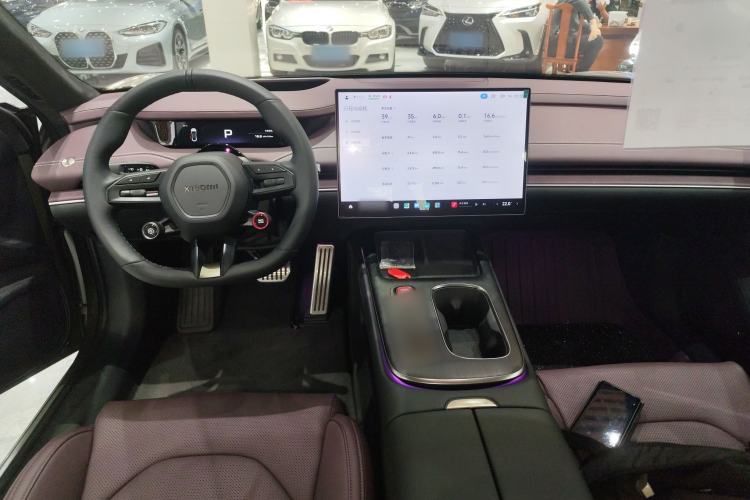 Used Xiaomi Auto SU7 2024 Four-Wheel Drive Ultra-Long Range Advanced Intelligent Driving Max Edition Center Console