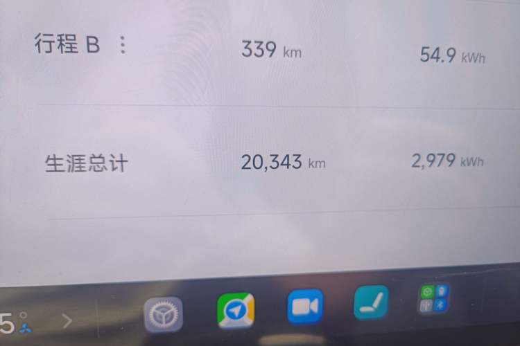 Used Xiaomi Auto SU7 2024 Rear-Drive Long-Range Intelligent Driving Version Odometer Close Up