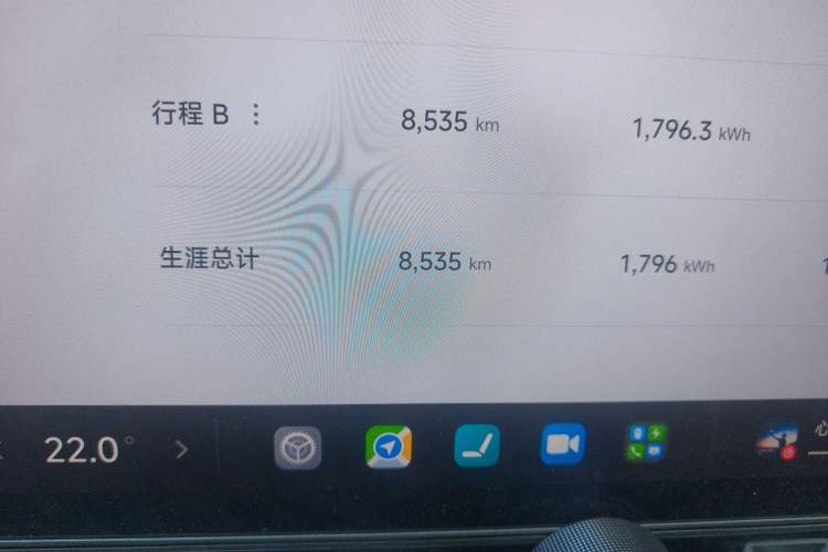 Used Xiaomi Auto SU7 2024 Four-Wheel Drive Ultra-Long Range Advanced Intelligent Driving Max Edition Odometer Close Up