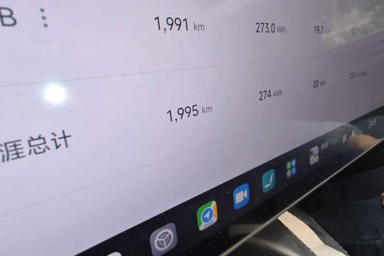 Used Xiaomi Auto SU7 2024 Rear-Drive Long-Range Intelligent Driving Version Odometer Close Up