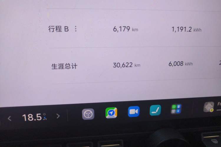 Used Xiaomi Auto SU7 2024 Four-Wheel Drive Ultra-Long Range Advanced Intelligent Driving Max Edition Odometer Close Up